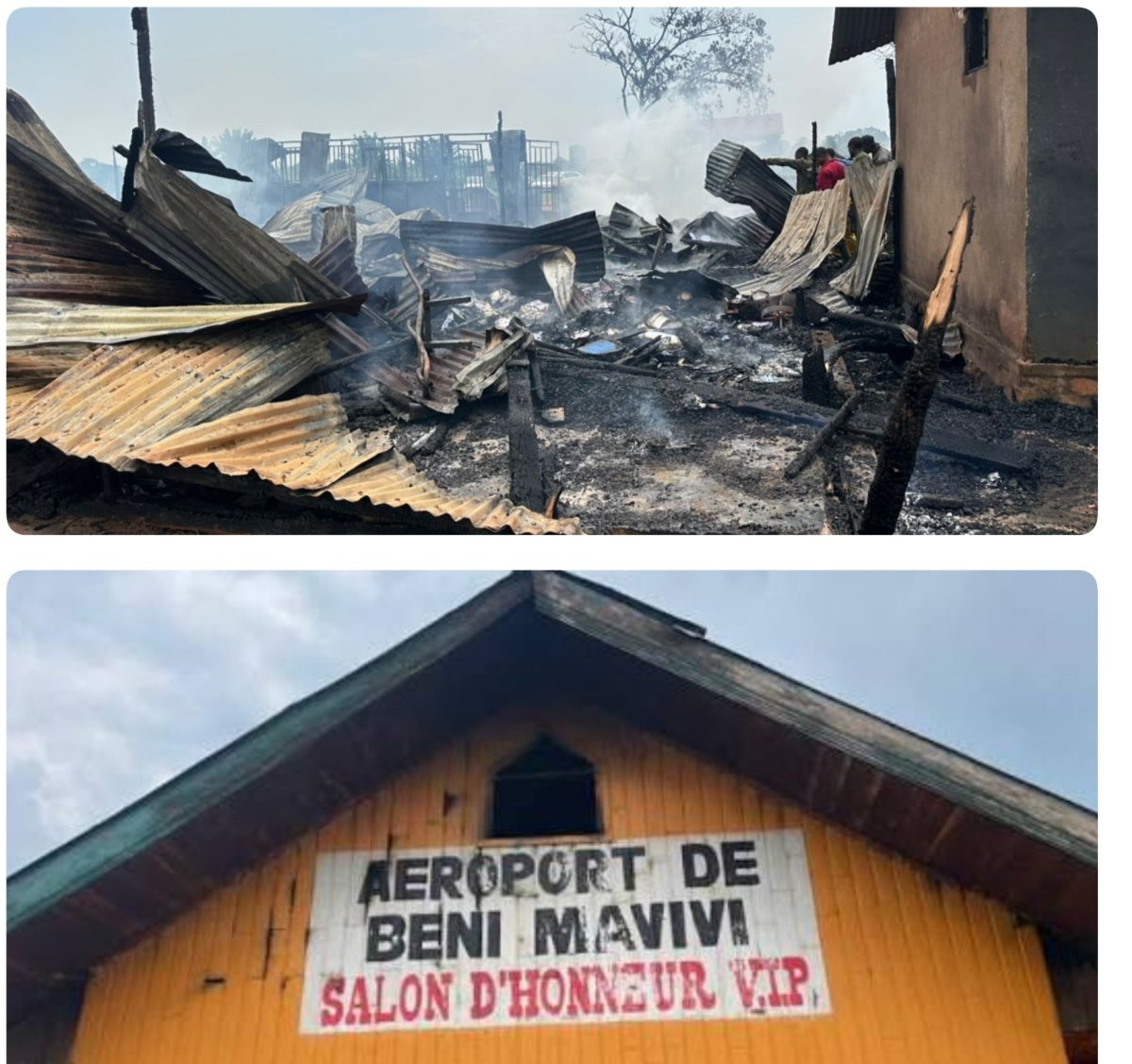 Incendie à l'aéroport de Beni : l'aérogare construite en bois depuis 2010 détruite... le trafic aérien maintenu