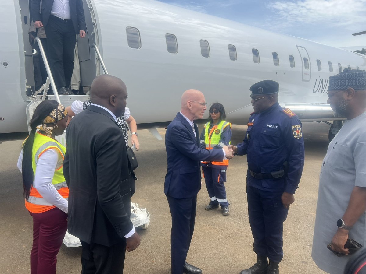 James Swan, chef de la MONUSCO, en visite à Beni ce lundi