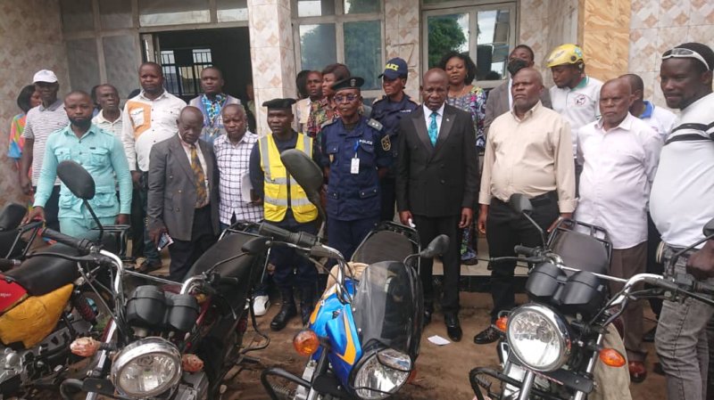 Lancement officiel de la numérotation des motos pour renforcer la sécurité et freiner les vols dans la commune de Bunia.