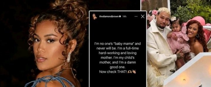 L'ex compagne de Chris Brown, Diamond Brown, veut la garde exclusive de leur fille de 4 ans