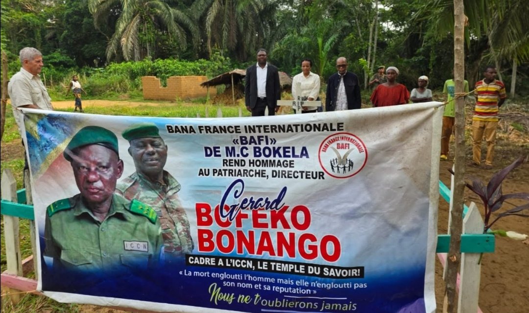 Ituri : à Epulu, le Directeur général de l'ICCN honore la mémoire de Gérard Bofeko Bonango